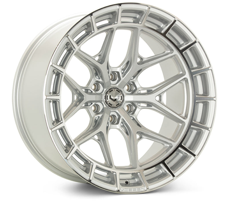 Vossen HFX-6 22x12 - 6x139.7 - ET-44 - Ultra Deep - 106.1 - Silver Polished Wheel