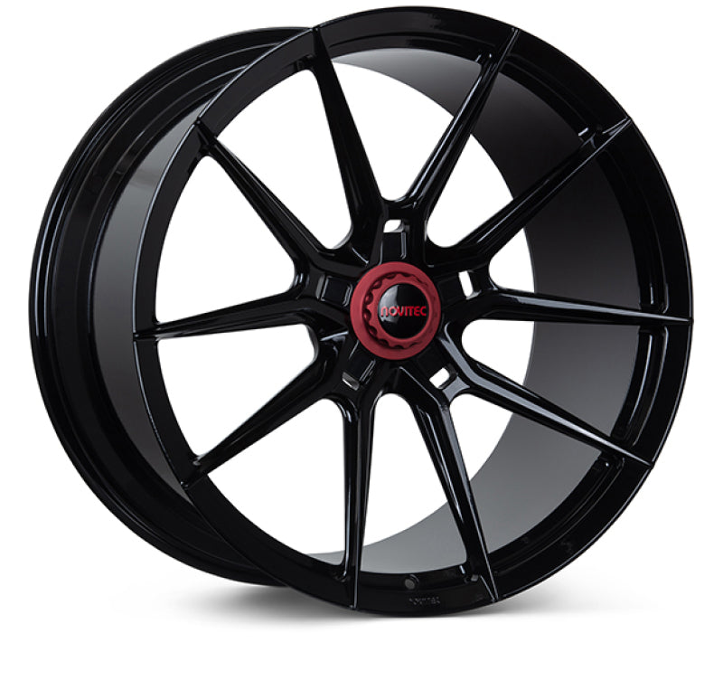 Vossen x Novitec NF10 22x12 ET:49 Gloss Black Ferrari 458 Rear Wheel