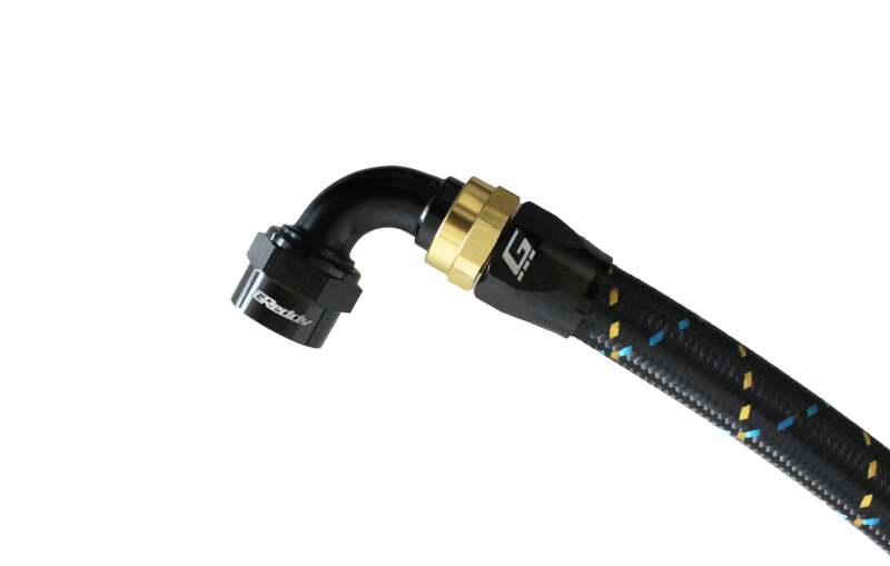 GReddy AN04 90 DEGREE HOSE END SWIVEL BLACK/GOLD ANODIZED-thumbmail-2