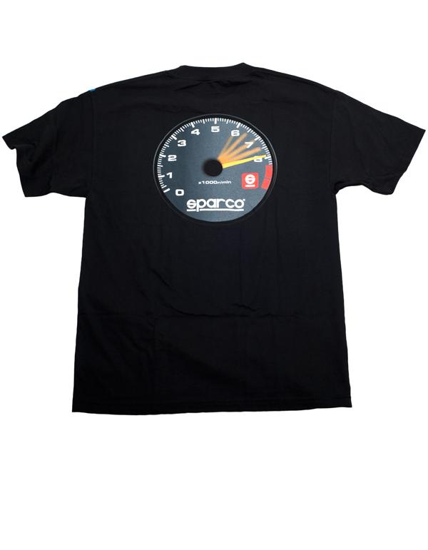 Sparco T-Shirt Tach Blk Xlrg-thumbmail-1