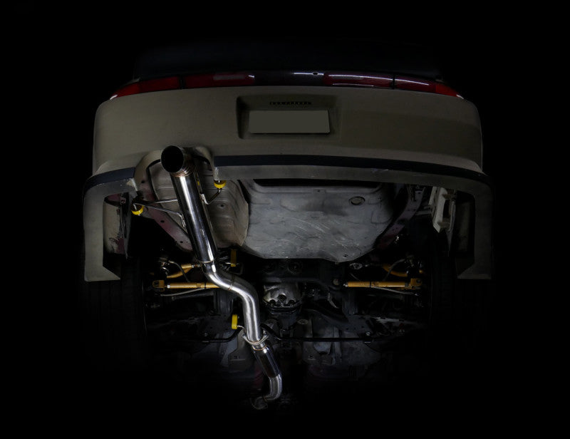 ISR Performance Series II - EP Single Tip Blast Pipe Exhaust - Resonated - 95-98 Nissan 240sx (S14)-thumbmail-1