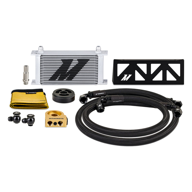 Mishimoto 22+ Subaru BRZ/Toyota GR86 Oil Cooler Kit Thermostatic - Silver-thumbmail-1
