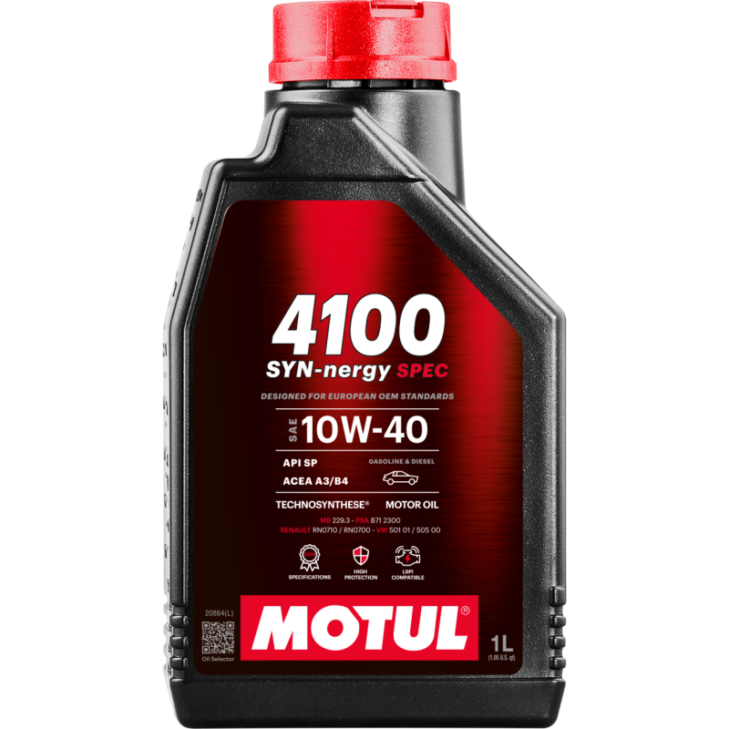 Motul 1L Engine Oil 4100 Syn-Nergy 10W40 --thumbmail-1