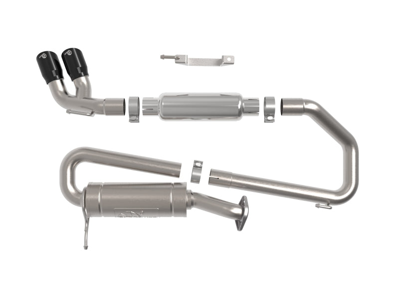 aFe 18-21 Suzuki Jimny Takeda 2-1/4in. 304 SS Cat-Back Exhaust w/ Blk Tip-thumbmail-5