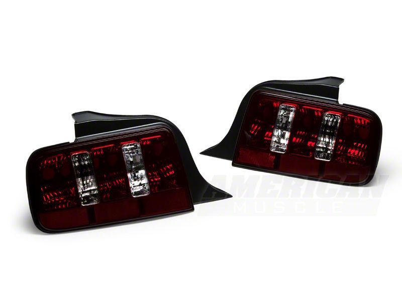 Raxiom 05-09 Ford Mustang Coyote Tail Lights- Blk Housing (Smoked Lens)-thumbmail-2