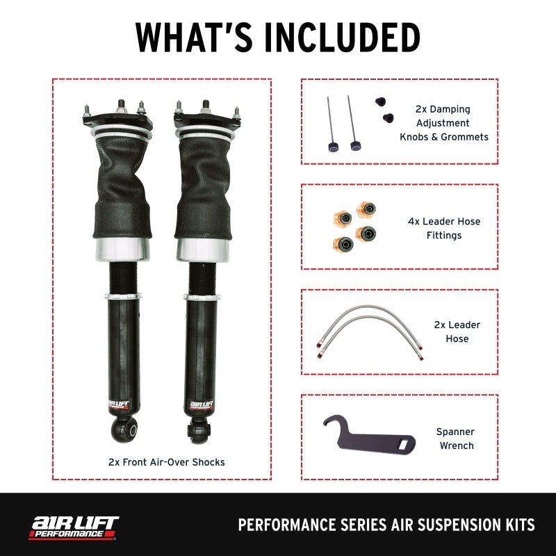 Air Lift Performance 14-24 Infiniti Q50 Air Suspension Front Kit-thumbmail-3