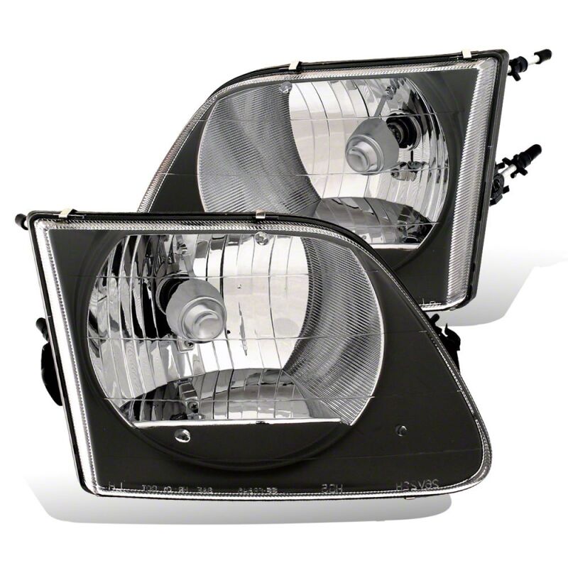 Raxiom 97-03 Ford F-150 G2 Euro Headlights- Black Housing- Clear Lens-thumbmail-1
