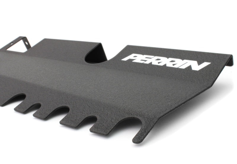 Perrin 15-21 WRX/STI Radiator Shroud (With OEM Intake Scoop) - Black-thumbmail-2