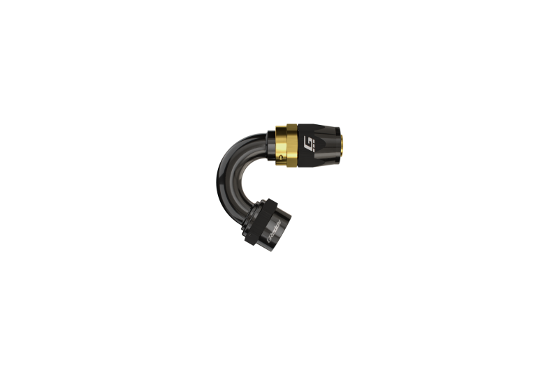 GReddy AN04 STRAIGHT HOSE END SWIVEL BLACK/GOLD ANODIZED-thumbmail-1