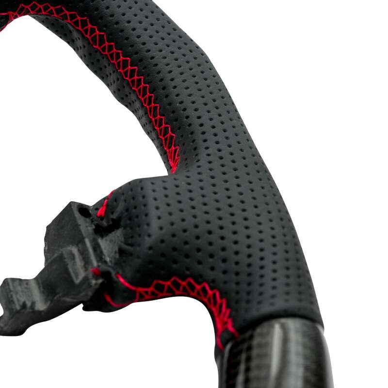 NRG 12-23 Toyota Tacoma OEM Plus Carbon Fiber Steering Wheel w/ Red Stitch & Red Center Mark-thumbmail-2