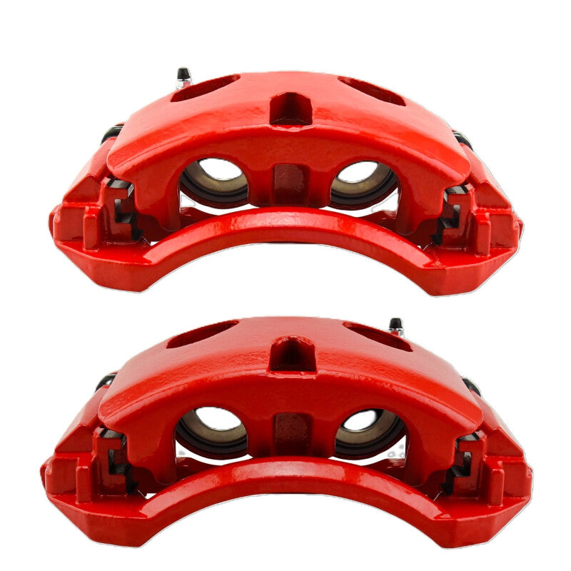 Power Stop 20-23 GMC Sierra 3500 HD Front Red Caliper w/Bracket (Pair)-thumbmail-1