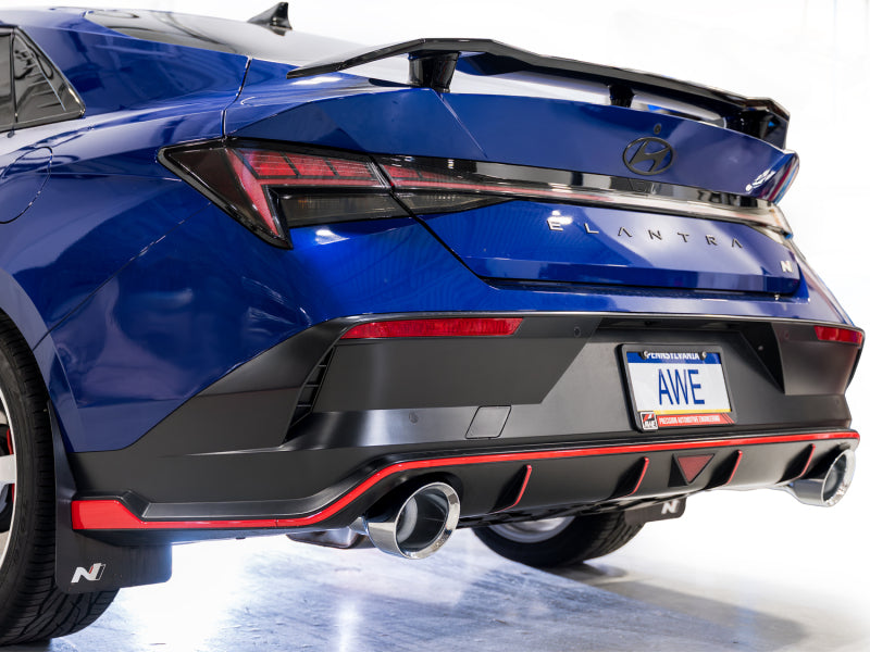 AWE 22-26 Hyundai Elantra N Track Edition Cat-Back Exhaust - Chrome Silver Tips-thumbmail-2