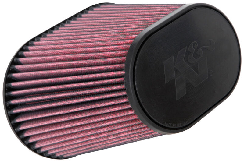 K&N Universal Clamp-On Air Filter 7in x 5-3/16in Flange 10in x 6-1/4in B 6-3/4in x 4-1/2in T 8in H-thumbmail-1