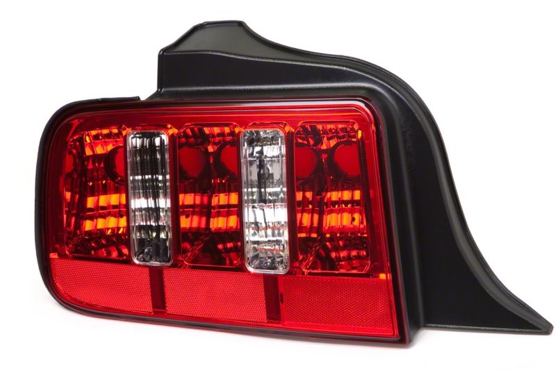 Raxiom 05-09 Ford Mustang Coyote Tail Lights- Chrome Housing - Red/Clear Lens-thumbmail-2