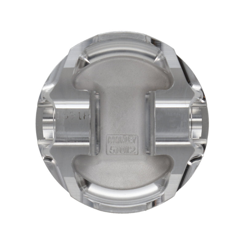 Manley Mitsubishi 4B11 86.5mm Bore 10.0:1 CR -3.5cc Dish Turbo Tuff Piston Set w/ Rings-thumbmail-2
