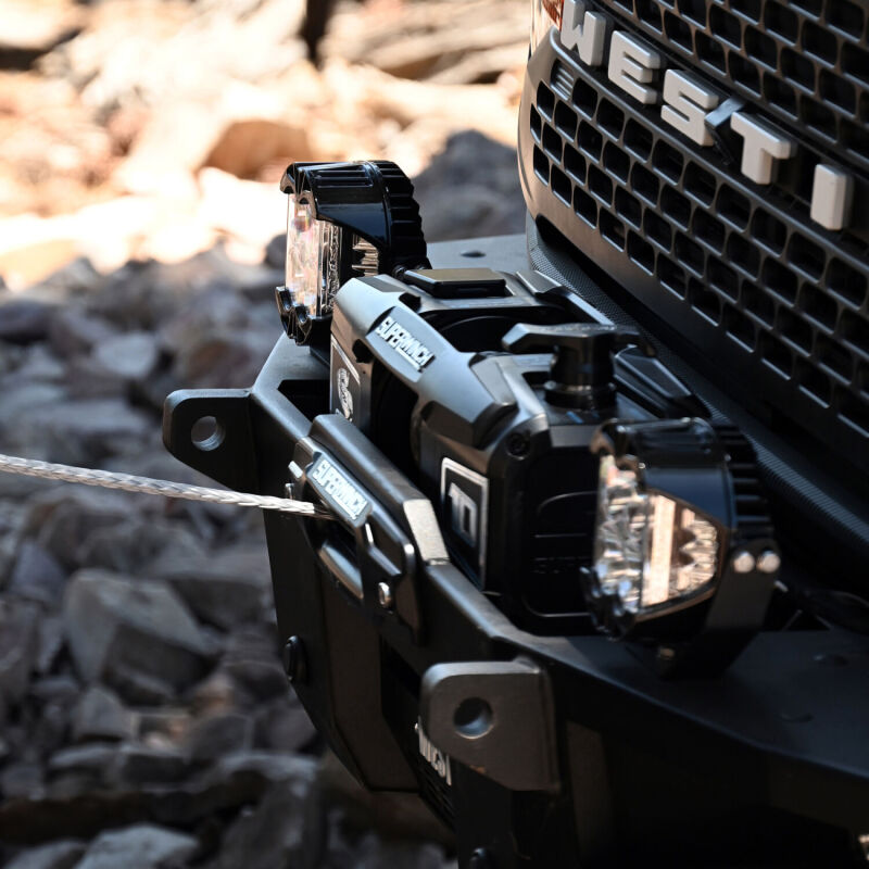 Superwinch 10000 LBS 12V DC 3/8in x 54ft Synthetic Rope Scorpion 10000SR Winch - Black Powdercoat-thumbmail-7