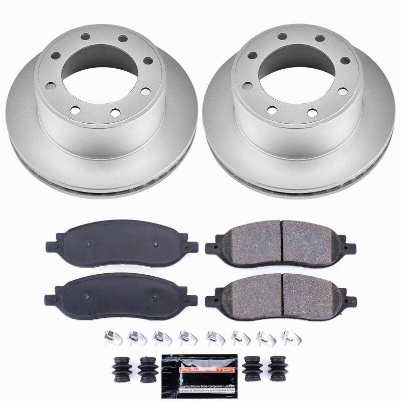 Power Stop 05-07 Ford F-250 Super Duty Rear Z23 Coated Brake Kit-thumbmail-1
