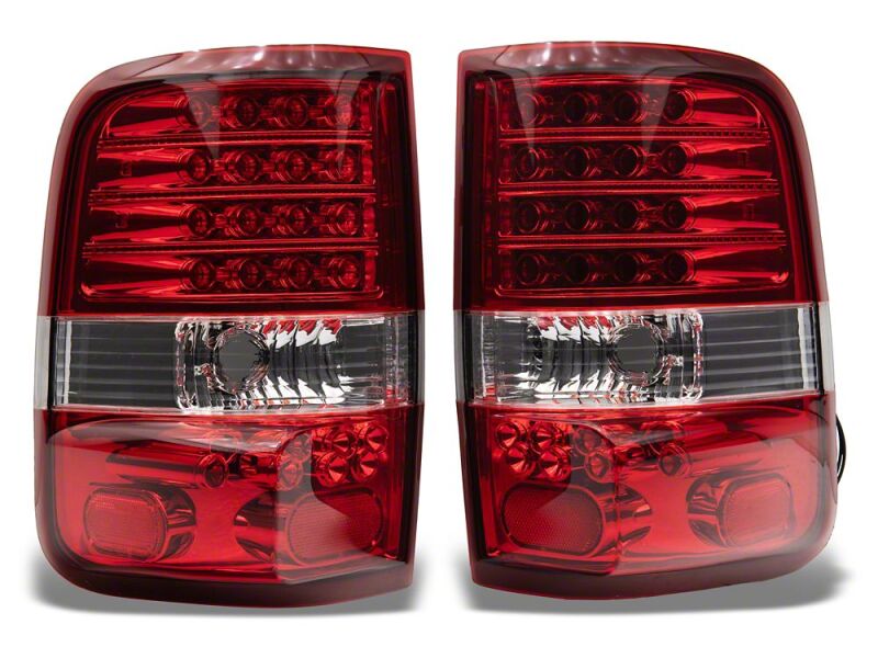 Raxiom 04-08 Ford F-150 Styleside LED Tail Lights- Chrome Housing- Red/Clear Lens-thumbmail-2
