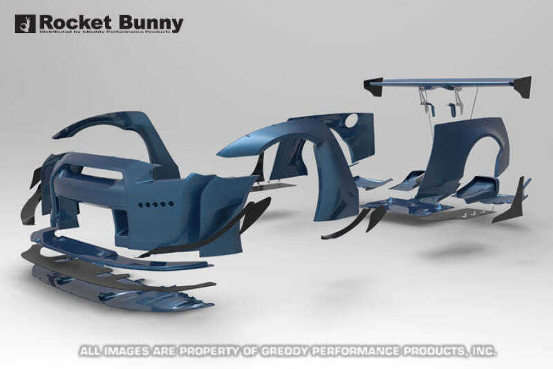 GReddy Rocket Bunny R35 V2 Front Canards (FRP)-thumbmail-4