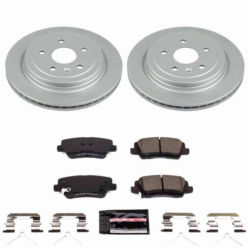 Power Stop 2019 Cadillac CTS Rear Z23 Coated Brake Kit-thumbmail-1