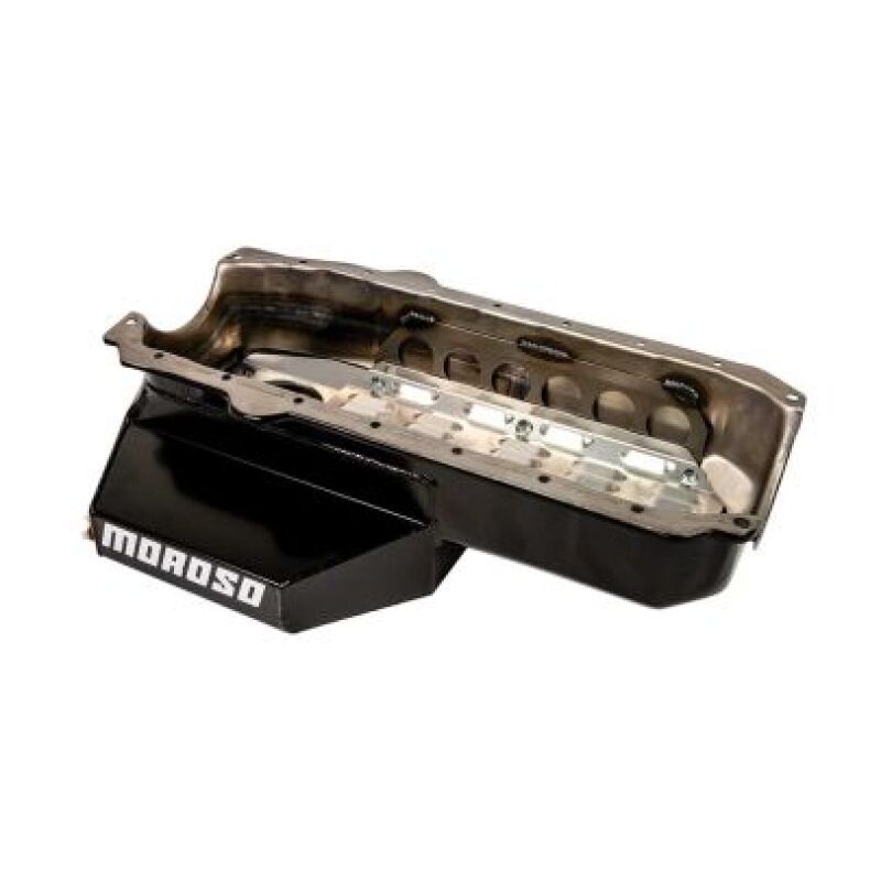 Moroso Chevrolet Small Block w/2 Piece Rear Main Seal Circle Track 6.5 Deep Oil Pan-thumbmail-1