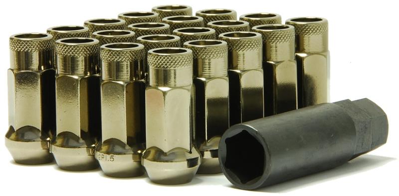 Wheel Mate Muteki SR48 Open End Lug Nuts - Titanium 12x1.50 48mm-thumbmail-1