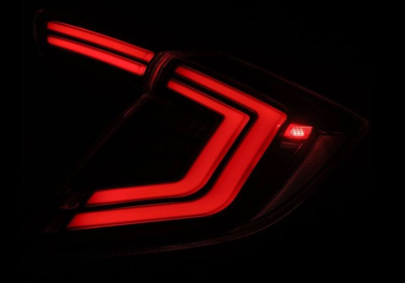 AlphaRex 16-21 Honda Civic Hatchback / Type-R FK8 Nova-Series LED Tail Lights (Pair) - Black-thumbmail-2