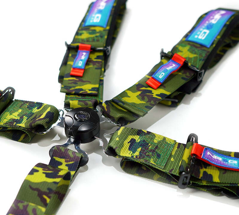 NRG 5PT 3in. Seat Belt Harness / Cam Lock - Red-thumbmail-2