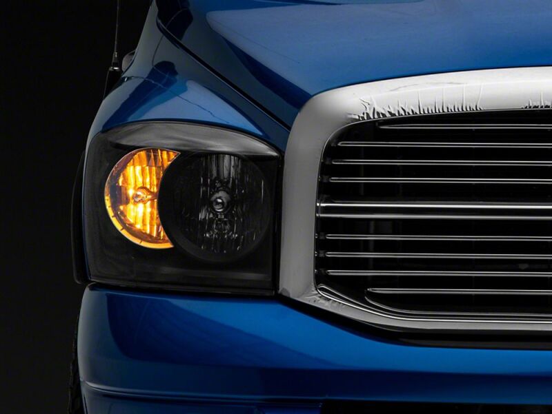 Raxiom 06-08 Dodge RAM 1500 Axial Series Euro Headlights- Black Housing- Clear Lens-thumbmail-2