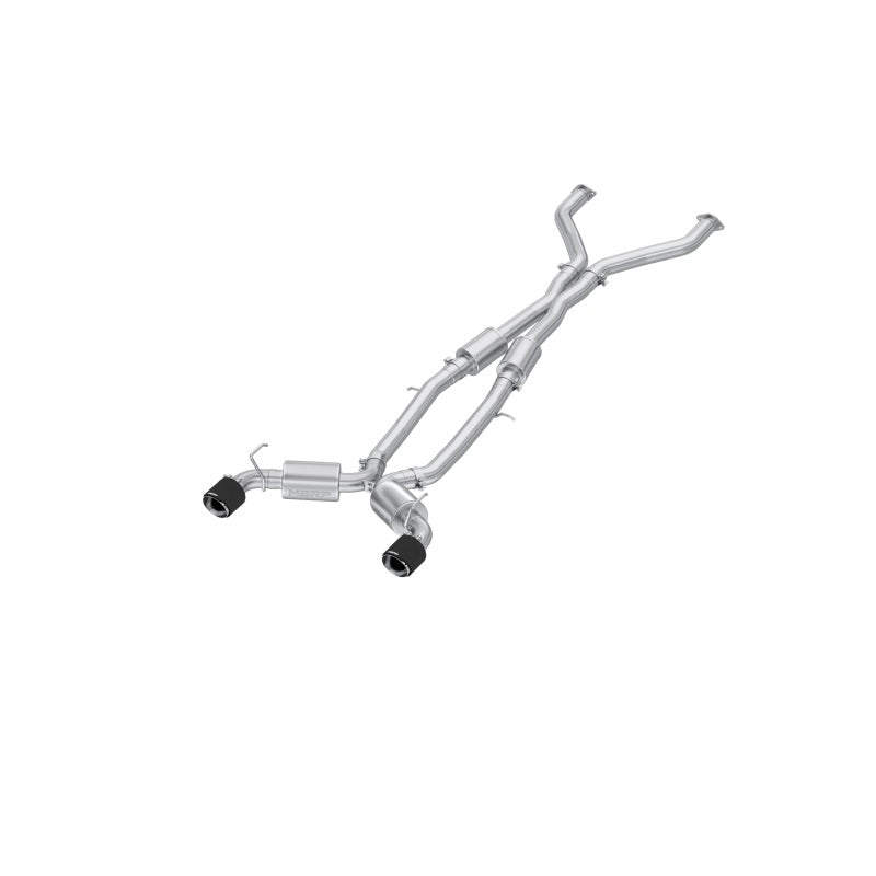 MBRP 23-24 Nissan Z 3.0L Armor Pro T304 Stainless Steel 3in Cat-Back Dual Rear Exit w/ 5in OD CF Tip-thumbmail-1
