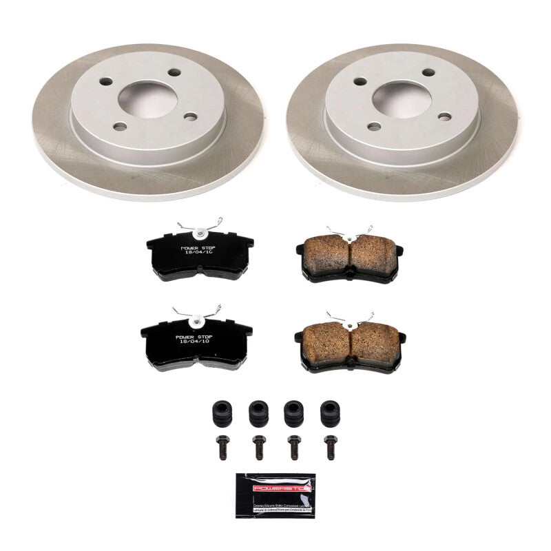 Power Stop 01-07 Ford Focus Rear Semi-Coated Rotor Kit-thumbmail-1