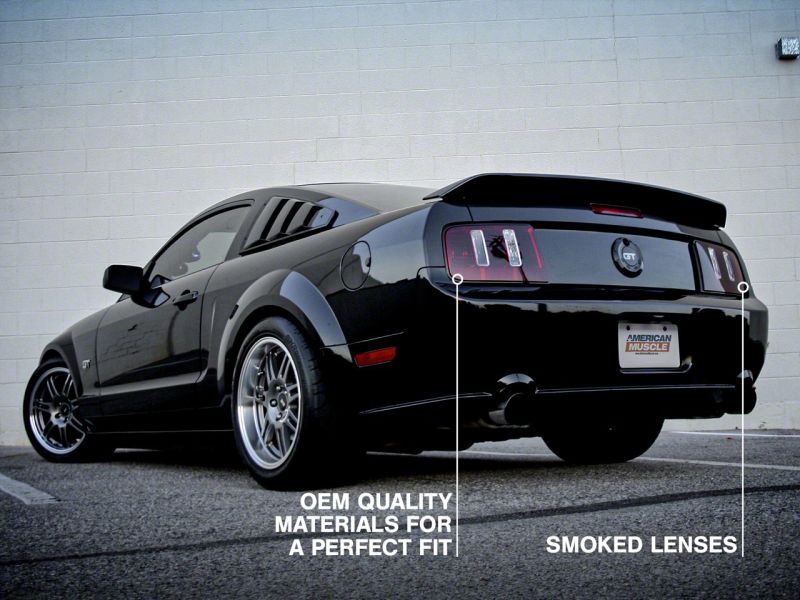 Raxiom 05-09 Ford Mustang Coyote Tail Lights- Blk Housing (Smoked Lens)-thumbmail-3