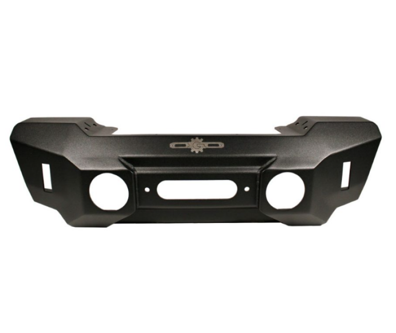 Rock Slide 07-18 Jeep Wrangler JK Big Sky Aluminum Stubby Front Bumper w/ Winch Plate-thumbmail-1