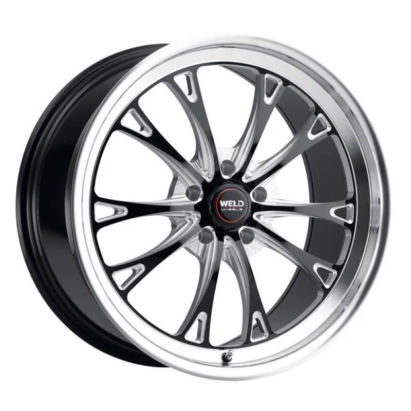 Weld S113 20X8 Belmont 5X120.65 ET00 BS4.50 Gloss Black MIL Dia 78.1-thumbmail-1