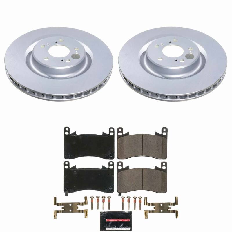 Power Stop 21-25 Acura TLX Front Z23 Coated Brake Kit-thumbmail-1
