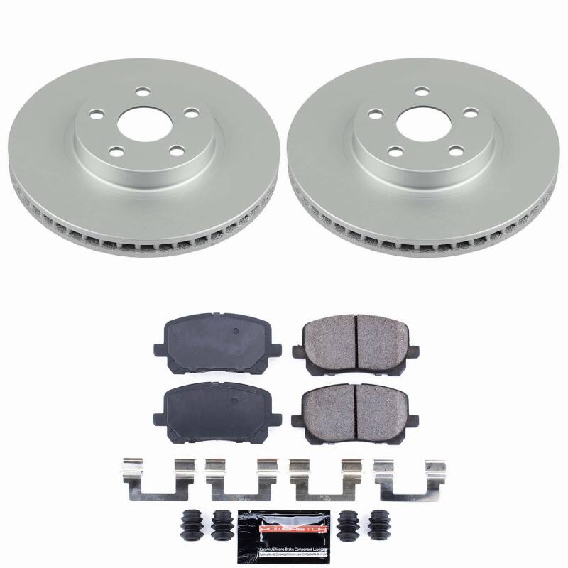 Power Stop 03-08 Pontiac Vibe Front Z23 Coated Brake Kit-thumbmail-1