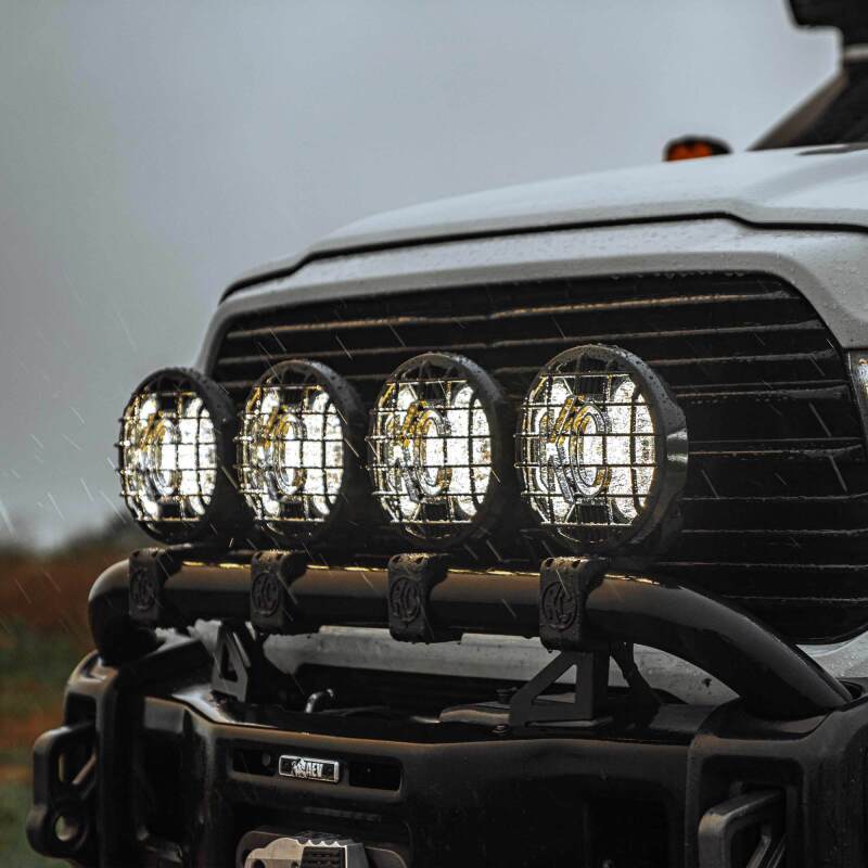 KC HiLiTES SlimLite 8in. LED Stone Guard - Black-thumbmail-2