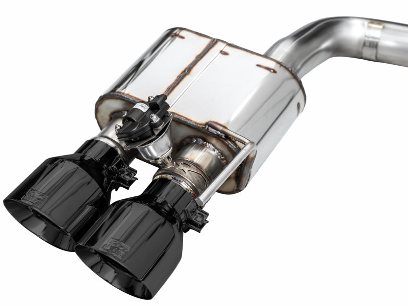 AWE Tuning 21-23 Ford Mustang Mach 1 SwitchPath Cat Back Exhaust w/ Quad Diamond Black Tips-thumbmail-9