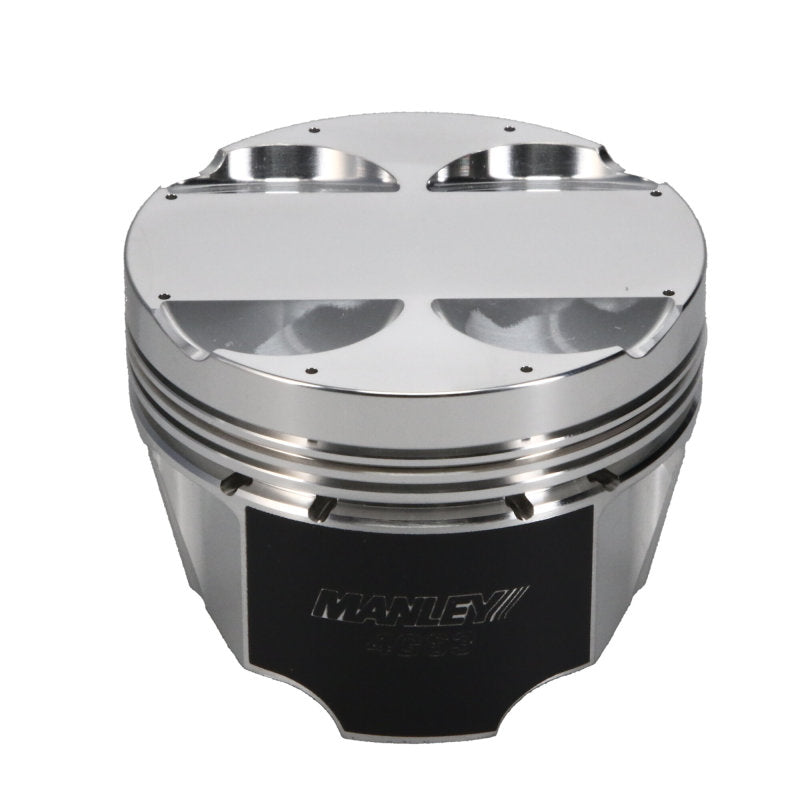 Manley Mitsubishi 4G63/4G63T EVO VIII/IX 85.5mm Bore 10.0:1 Comp Flat Top Pistons w/Rings (ED)-thumbmail-2