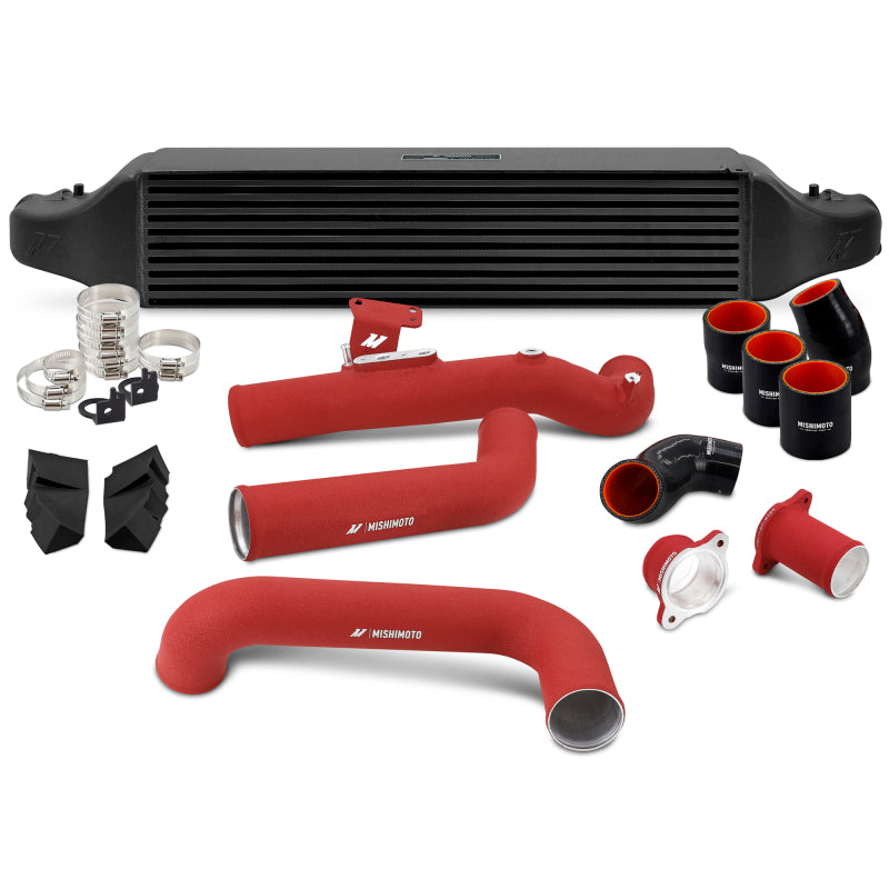 Mishimoto 2022+ Honda Civic 1.5T Intercooler Kit - Black Intercooler - Red Pipes-thumbmail-1