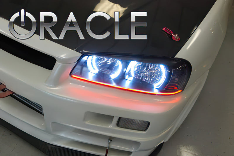 Oracle 98-01 Nissan Skyline LED Headlight Halo Kit - Blue-thumbmail-2