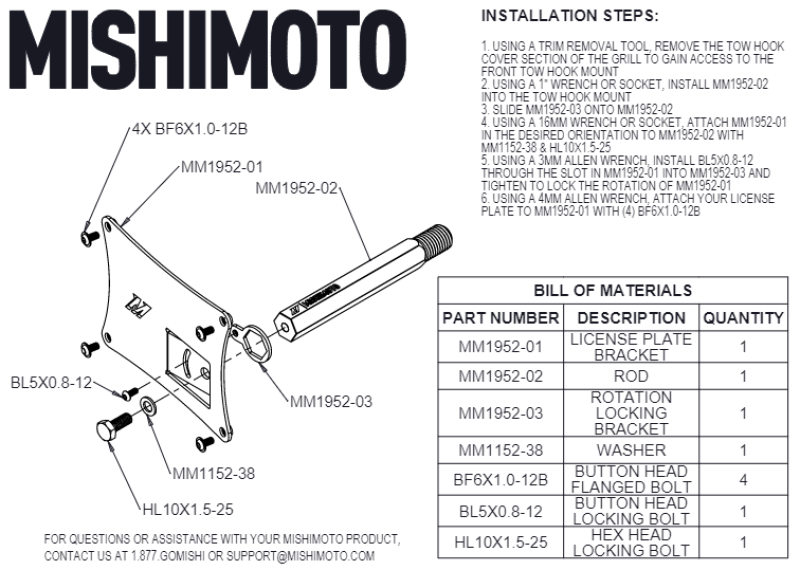Mishimoto 2023+ Nissan Z License Plate Relocation Kit-thumbmail-3