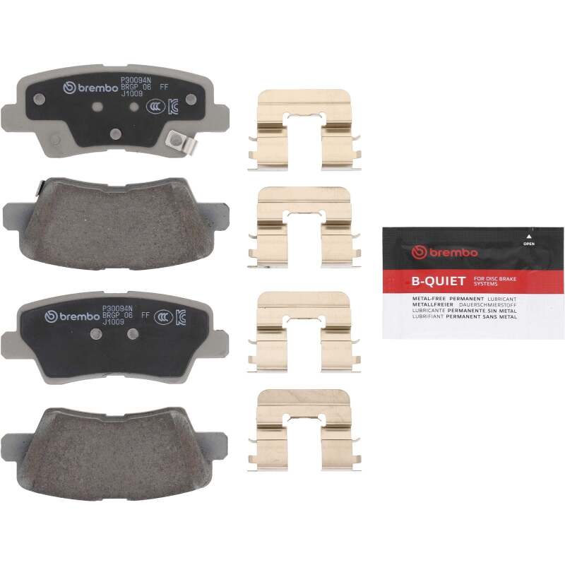 Brembo OE 2017 Hyundai Elantra/18-22 Ioniq/18-19 Sonata/16-17 Veloster Ceramic Brake Pad - Rear-thumbmail-4