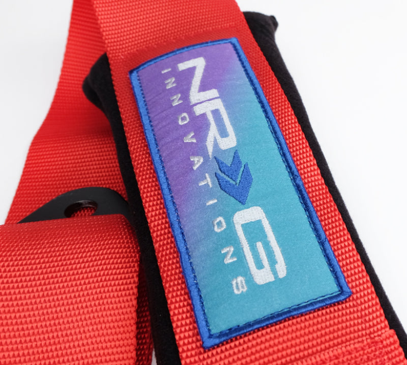 NRG 5PT 3in. Seat Belt Harness / Cam Lock - Red-thumbmail-3
