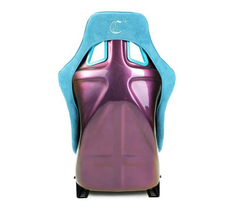 NRG FRP Bucket Seat (Medium) Prisma-Chromatic Dark Teal Vegan Suede w/ Chameleon Back-thumbmail-1