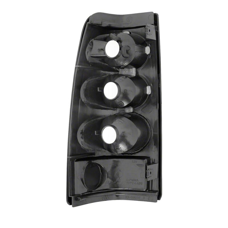 Raxiom 99-02 Chevrolet Silverado 1500 Fleetside Axial Series Tail Lights- Black- Smoked Lens-thumbmail-2