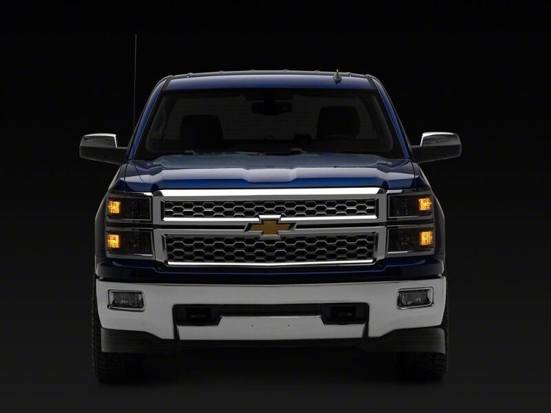 Raxiom 14-15 Chevrolet Silverado 1500 OE Style Headlights/ Chrome Trim- Black - Clear Lens-thumbmail-2