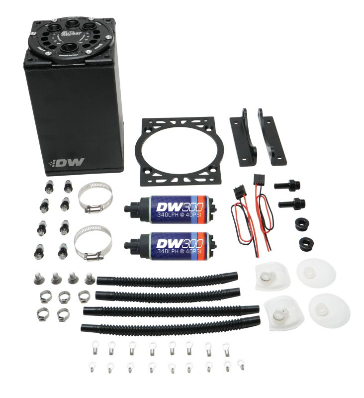 DeatschWerks 3.0L Staged Surge Tank w/ DW300 Fuel Pumps-thumbmail-2