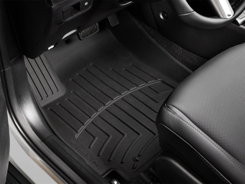 WeatherTech 24-26 Hyundai Kona 1st Row Front FloorLiner HP - Black-thumbmail-2