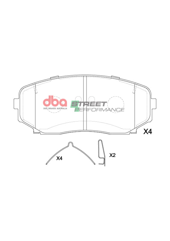 DBA 2018+ Mitsubishi Eclipse Cross SP Performance Front Brake Pads-thumbmail-4